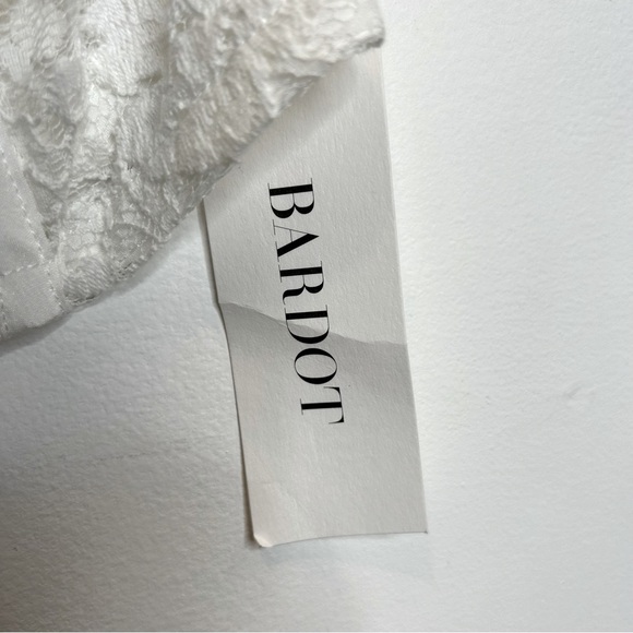 Bardot Lace Corset Bustier in Ivory White - Picture 7 of 9